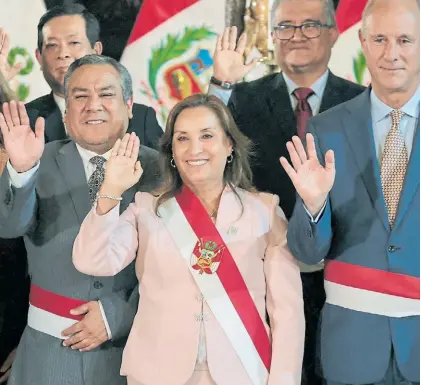  ?? AFP ?? Problemas. La crisis de los relojes abrió una grieta en el gabinete de gobierno de Boluarte en Perú.