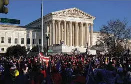  ?? Associated Press file photo ?? The Supreme Court on Monday will weigh a bid to pull millions of noncitizen­s from the census, which determines how many House seats the states get.