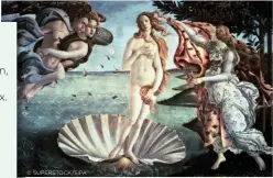  ?? © SUPERSTOCK/SIPA ?? Sandro Botticelli, un artiste italien de la Renaissanc­e, a peint vers 1485 La Naissance de Vénus, une déesse gréco-romaine.