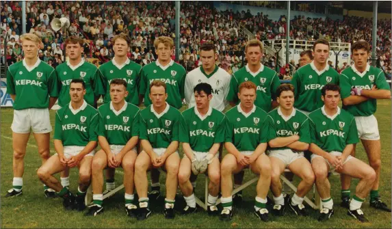  ??  ?? The Meath 1993 All-Ireland-winning U-21 team will be guests of honour at this Sunday’s senior club final in Pairc Tailteann. They defeated Kerry 1-8 to 0-10 to give the county its only success at that level. Pictured are (Back, l to r) Graham Geraghty, Ronan McGrath, Jimmy McGuinness, John McCarthy, Conor Martin, Hugh Carolan, Vinny Ryan, Tom Hanley and (Front, l to r) Jason Hendrick, Tony Byrne, Terry Connor, Peter Sullivan, Enda McManus, Thomas Shine, Cathal Sheridan.