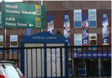  ??  ?? Whitehill Secondary, on Onslow Drive, has been affected by numerous virus outbreaks