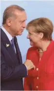  ?? FOTO: DPA ?? „Tief greifende Differenze­n“: Kanzlerin Angela Merkel und Präsident Recep Tayyip Erdogan.
