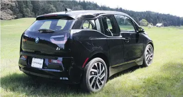  ?? — ANDREW MCCREDIE/DRIVING.CA ?? Don’t let the pastoral setting fool you; Salt Spring Island is a mecca for EVs like the BMW i3.