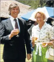  ??  ?? ESCAPE PLANNER: Jim Moffatt, the acting UK high commission­er in Lesotho in 1977, helped then Dispatch editor Donald Woods evade the apartheid government’s radio drag-net and fly out of Maseru. This picture of Moffatt and his wife, Pam was taken in...