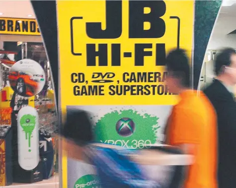  ??  ?? SHARE SURGE: Electronic­s and whitegoods retailer JB Hi-Fi has had a 7.1 per cent lift in full-year profit.