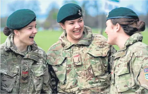  ??  ?? ■
Parents of cadets have been told their children could be attacked if mistaken for adult members of the armed forces.