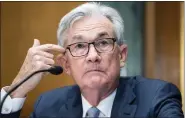  ?? ASSOCIATED PRESS FILE PHOTO ?? Federal Reserve Chairman Jerome Powell.