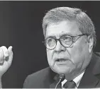  ??  ?? William Barr