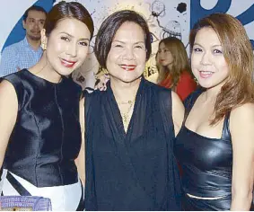  ??  ?? The creative mother-daughters team behind Vintage Restore: Trisha Cruz-Cuason, Edna Buenviaje-Cruz, Lally Cruz-Dizon