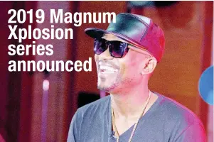  ??  ?? Magnum Xplosion headliner Busy Signal enjoys a set rehearsal at Tuff Gong Studio. The dancehall artiste will return to the Magnum Xplosion stage in 2019.