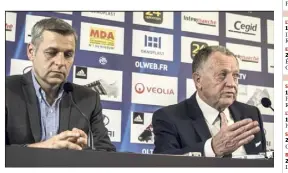  ?? (Photo AFP) ?? Jean-Michel Aulas veut continuer à travailler avec Bruno Genesio.