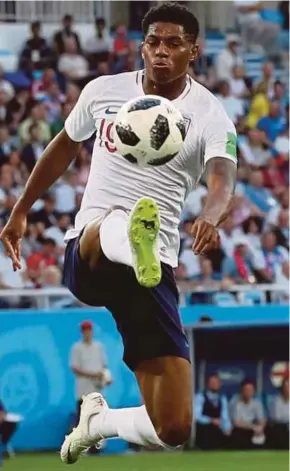  ?? EPA PIC ?? Marcus Rashford makes a difference to the team with his speed and technique.