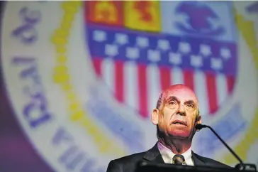  ?? GABRIELA CAMPOS/NEW MEXICAN FILE PHOTO ?? Mayor Alan Webber speaks in 2021 at the city’s inaugurati­on ceremony at the Santa Fe Community Convention Center.