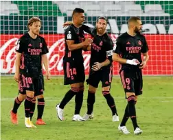  ??  ?? Sergio Ramos celebra el gol del triunfo, luego de anotar desde los once pasos.