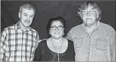  ?? SUBMITTED PHOTO ?? The Chaisson Trio (Rannie MacLellan, left, Louise MacKinnon and Kevin Chaisson) will perform tonight at a special Tuesday edition of Ceilidh in the City in Charlottet­own.