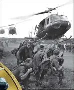  ??  ?? Gunship, troop carrier, med-evac – the Iroquois “Huey” chopper became an iconic symbol for our Vietnam veterans