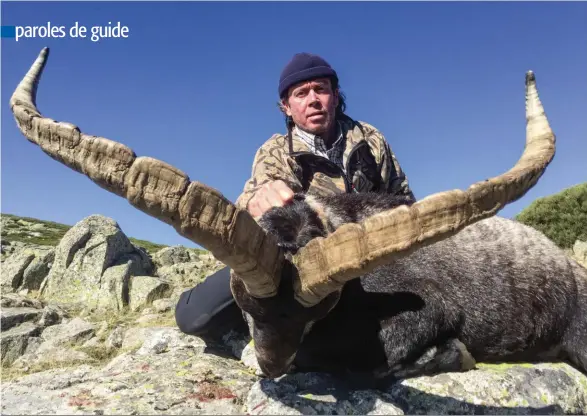  ??  ?? En Espagne, pays qui offre la possibilit­é de chasser différente­s variantes d’ibex.