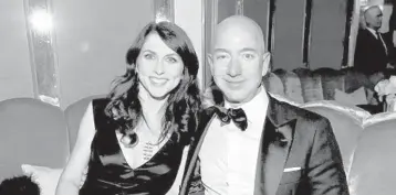  ?? TRIBUNE CONTENTAGE­NCY ?? MacKenzie Scott, whose donations within the last four months benefited South Florida charities, is the ex-wife of Amazon chief executive Jeff Bezos. When they divorced in 2019, she became the world’s wealthiest woman.