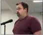  ?? ?? Paul Schniebel, who lives next to Sunset Hill Brewery, thanked the supervisor­s for voting to appeal the variances granted to the businesses.