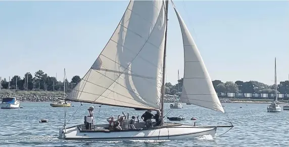  ?? ?? The Oysterboat Terror is just about to start a new season of trips around Chichester Harbour