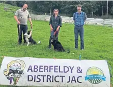 ??  ?? Aberfeldy & District sheepdog trials competitor­s.