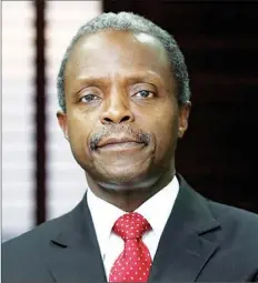  ??  ?? Vice President, Prof. Yemi Osinbajo, Chairman, National Council on Privatisat­ion