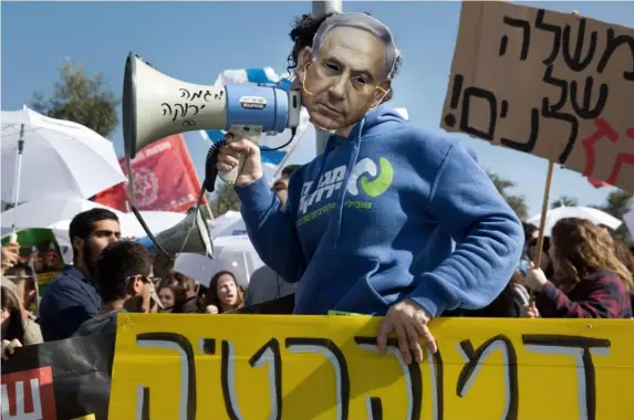  ??  ?? Netanyahu’s lasting legacy may be his obsession with staying in power (AFP/Getty)