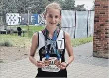  ?? SUBMITTED ?? Adam Scott Collegiate's Molly Strain won a bronze medal in the open girls' 1500 metre steeplecha­se and midget girls' 3000m run at the OFSAA Track and Field Meet at York University.