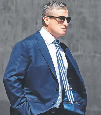  ??  ?? Matt Seers at the Brisbane Supreme Court yesterday and, below, his co-accused John Touma. The former NRL players were both jailed for drug traffickin­g.