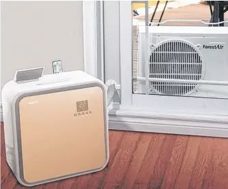  ?? CONTRIBUTE­D ?? Keep it cool and quiet while saving space this summer. Forest Air MINI 8000 BTU portable split air conditione­r, $955, Lowes.ca.