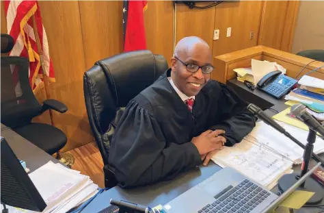  ?? (Pine Bluff Commercial/Byron Tate) ?? Circuit Judge Earnest Brown Jr., who handles juvenile court matters, has a new program at his disposal that will assist him in keeping at-risk children age 3 and under in their homes.