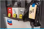  ?? —AFP ?? ATLANTA: Gas stations begin to run out of gasoline after motorists rushed to fill up on Tuesday.