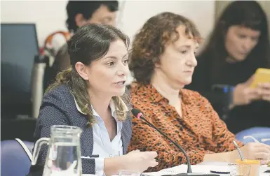  ?? ?? La diputada Vanesa Siley, presidenta de la comisión de Legislació­n del Trabajo