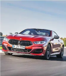  ??  ?? The opulent BMW M850i will set high-end drivers back $123,500.