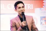  ?? HT ?? Chhetri received the Football Ratna honour in Delhi on Saturday.