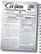  ??  ?? En La Gaceta del 10 de octubre salió publicado este decreto.