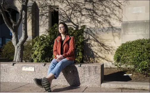  ?? VANESSA LEROY — THE NEW YORK TIMES ?? Francesca Camacho quit her nursing job and is now a first- year law student at Boston University. The pandemic has pushed many already stressed hospital nurses away from a demanding field.