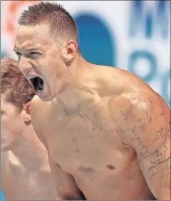  ??  ?? PORTENTO. Caeleb Dressel es una de las estrellas del Mundial.