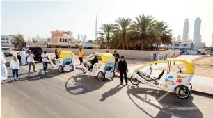  ?? — File photo ?? Smart Bikes which were unveiled at last month’s Happiness Journey — the first in the UAE — which saw a parade over two kilometres, from Dubai Water Canal to BoxPark and back.