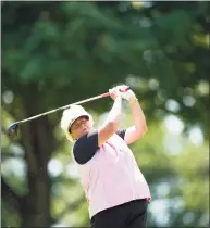  ?? USGA / Contribute­d photo ?? Laura Davies, the 2018 U.S. Senior Women's Open champion, had the low round of the day on Saturday, a 4-under 68. She is tied for fourth, six shots behind Annika Sorenstam.