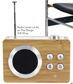  ??  ?? Radio Lexon LA 69, en The Design Gi Shop. Pluma Scale de Shigeru Ban para Acme.