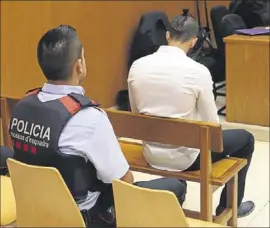  ?? DANNY CAMINAL ?? Judici a Barcelona al violador del cúter, el setembre passat.