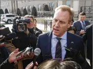  ?? MARK WILSON/GETTY IMAGES ?? Acting Defense Secretary Patrick Shanahan’s trip coincides with plans for a U.S. troop withdrawal from Syria and possible stationing in Iraq.