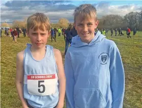  ?? ?? Elliot Colclough and Freddie Barnes after the race in Somerset