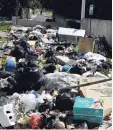  ?? FILE ?? The garbage pile-up on the side of a road in Hannah Town, Kingston, on Wednesday.