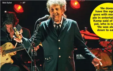  ??  ?? Bob Dylan