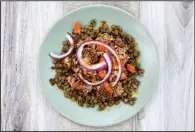  ?? (The Washington Post/Marvin Joseph) ?? Quick Lentil Salmon Salad