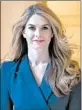  ?? J. SCOTT APPLEWHITE/AP 2018 ?? Former White House aide Hope Hicks will talk to the Judiciary Committee.