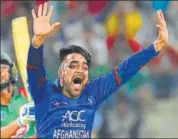  ?? AFP ?? Afghanista­n legspinner Rashid Khan has taken seven wickets in three games at the Asia Cup.