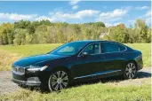  ?? MARC D. GRASSO/BOSTON HERALD ?? The exceptiona­lly comfortabl­e and powerful Volvo S90 is a great large sedan.